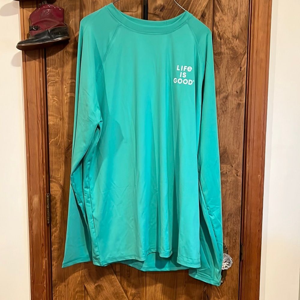 NWT Life is Good swim shirt